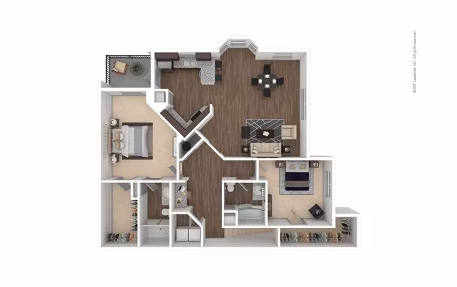 Unit 15102 floor plan